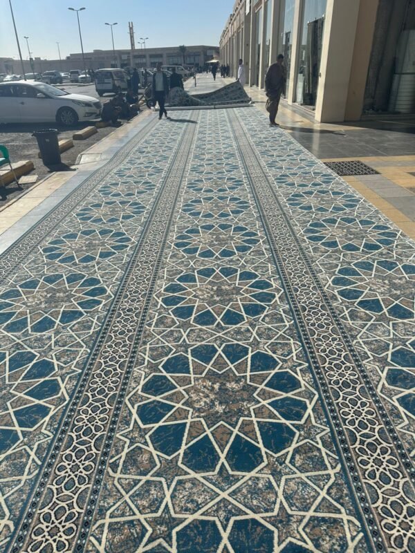 سجاد للمساجد بالرياض – أفضل أنواع فرش المساجد الفاخر في الرياض تصميم سجاد للمساجد بأشكال هندسية